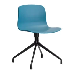 Hay AAC10 Stoel Zwart Onderstel Azure Blue