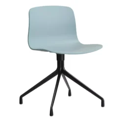 Hay AAC10 Stoel Zwart Onderstel Dusty Blue