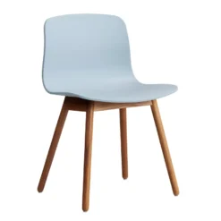 Hay AAC12 Stoel Gelakt Walnoot Onderstel Slate Blue