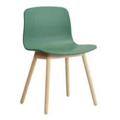 Hay AAC12 Stoel Gezeept Eiken Onderstel Teal Green
