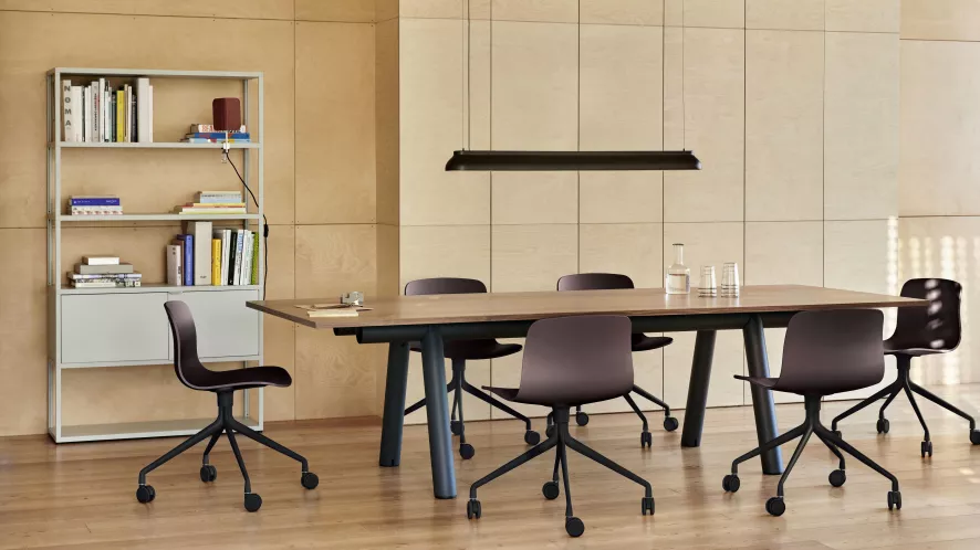 Hay AAC14 Bureaustoel Zwart Onderstel White 2 Hay AAC14 Bureaustoel Zwart Onderstel White - Afbeelding 2