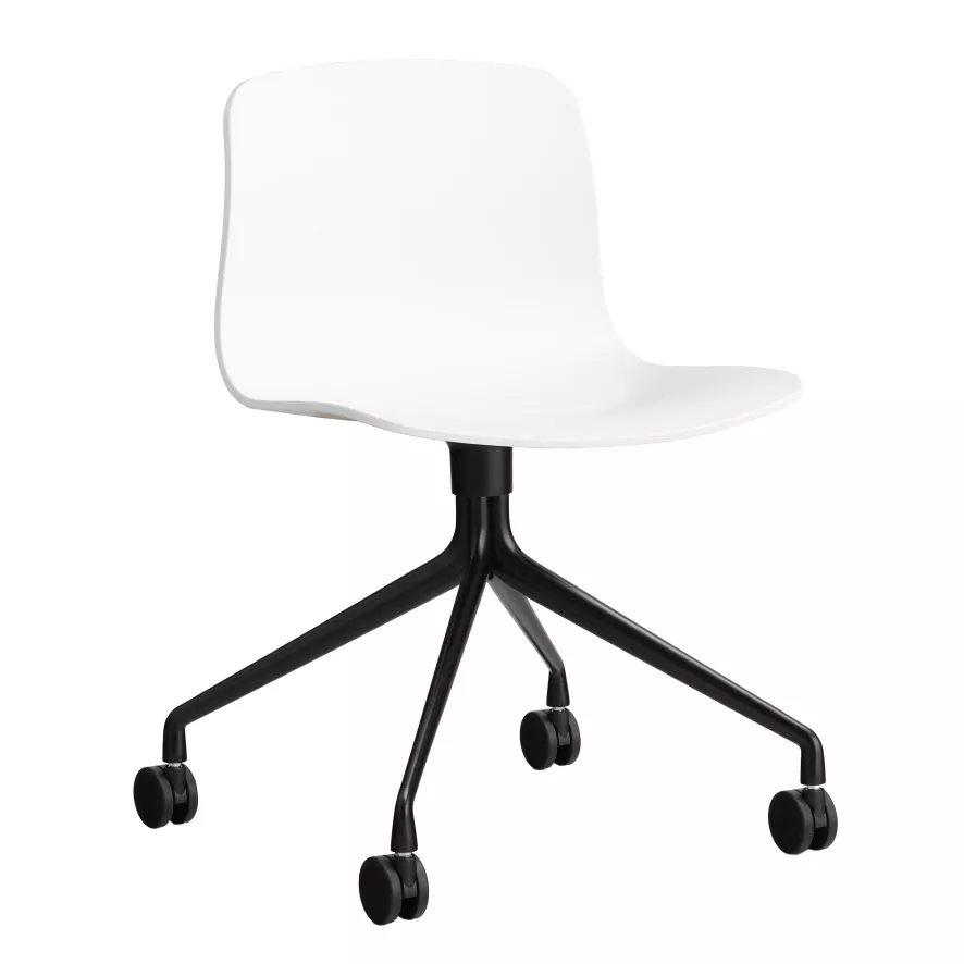 Hay AAC14 Bureaustoel Zwart Onderstel White 1 Hay AAC14 Bureaustoel Zwart Onderstel White
