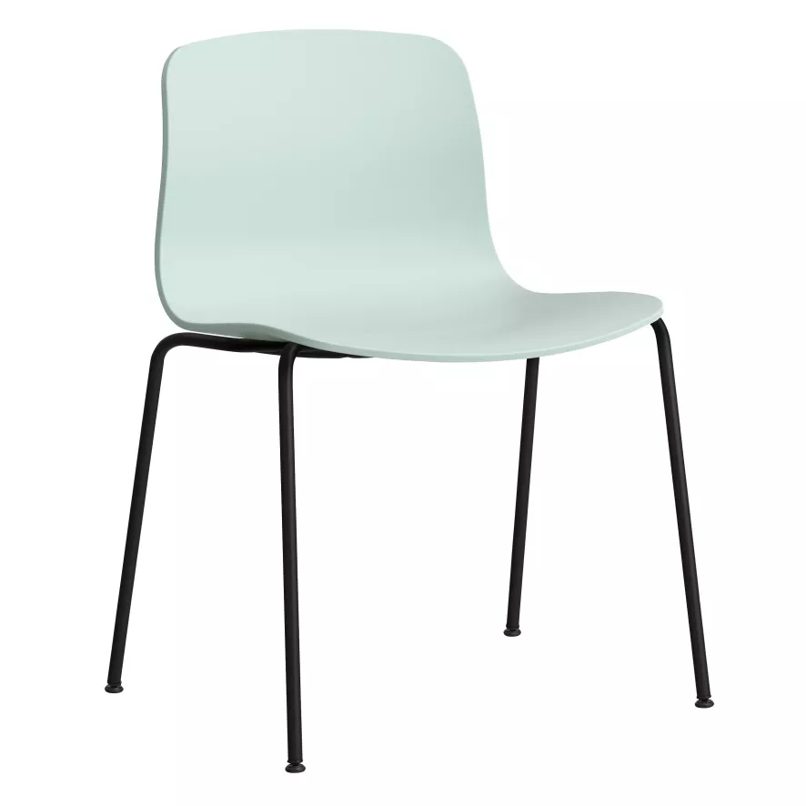Hay AAC16 Stoel Zwart Onderstel Dusty Mint 1 Hay AAC16 Stoel Zwart Onderstel Dusty Mint