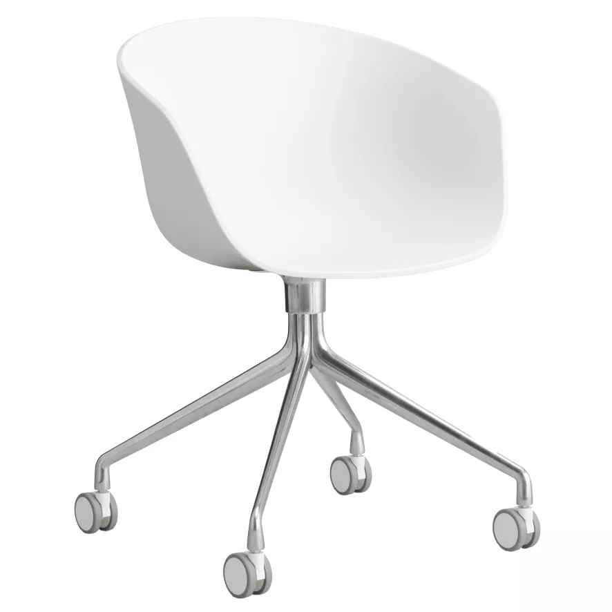 Hay AAC24 Bureaustoel Aluminium Onderstel White 1 Hay AAC24 Bureaustoel Aluminium Onderstel White