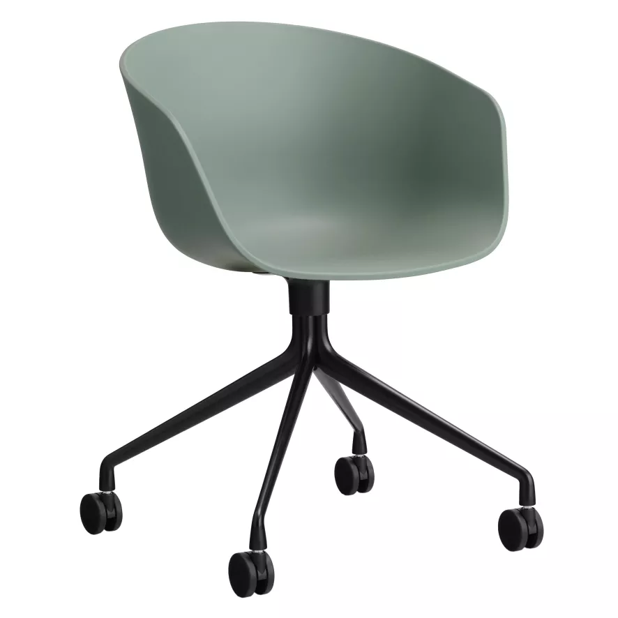 Hay AAC24 Bureaustoel Zwart Onderstel Fall Green 1 Hay AAC24 Bureaustoel Zwart Onderstel Fall Green