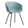 Hay AAC26 Stoel Zwart Onderstel Dusty Blue