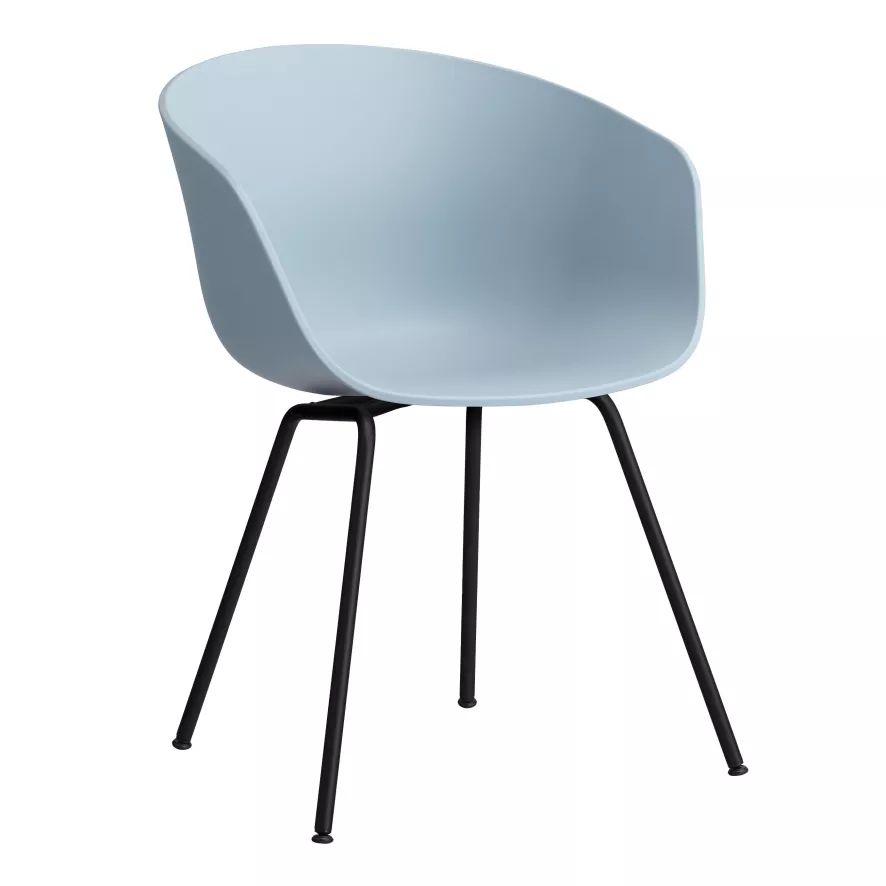 Hay AAC26 Stoel Zwart Onderstel Slate Blue 1 Hay AAC26 Stoel Zwart Onderstel Slate Blue