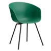 Hay AAC26 Stoel Zwart Onderstel Teal Green