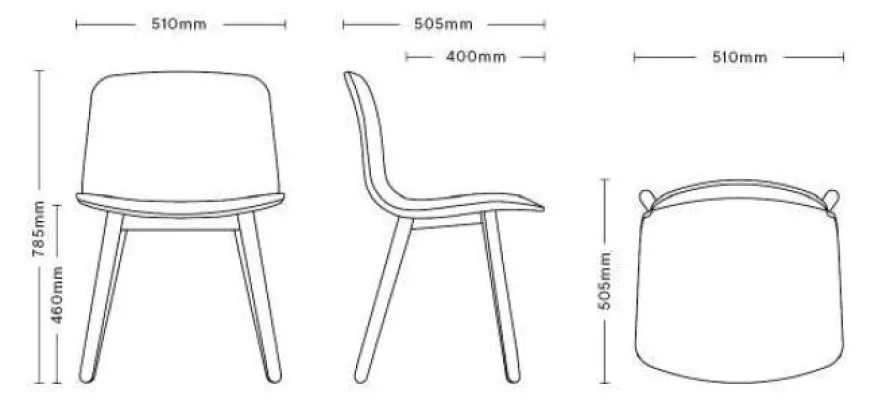 Hay AAC12 Stoel Gezeept Eiken Onderstel Azure Blue 8 Hay AAC12 Stoel Gezeept Eiken Onderstel Azure Blue - Afbeelding 8