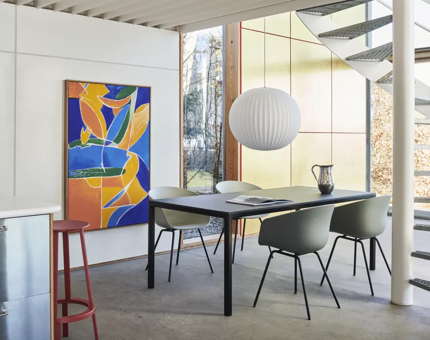 Hay AAC26 Stoel Zwart Onderstel Slate Blue 2 Hay AAC26 Stoel Zwart Onderstel Slate Blue - Afbeelding 2