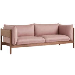 Hay Arbour 3-zits Bank Geolied Walnoot Onderstel Re-wool 648