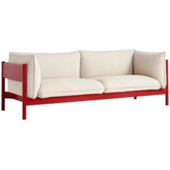 Hay Arbour 3-zits Bank Wijnrood Gelakt Onderstel Hallingdal 220