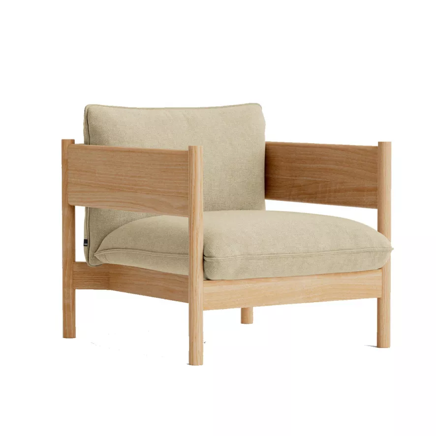 Hay Arbour Club Fauteuil Geolied Eiken Linen Grid 1 Hay Arbour Club Fauteuil Geolied Eiken Linen Grid