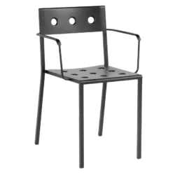 Hay Balcony Dining Tuinstoel Met Armleuning Anthracite