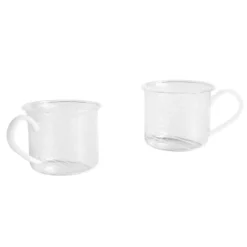 Hay Borosilicate Mok 200ml Set Van 2 White Swirl