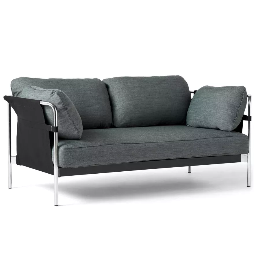Hay Can Bank 2-zits Frame Verchroomd Staal, Surface By Hay 990 1 Hay Can Bank 2-zits Frame Verchroomd Staal, Surface By Hay 990