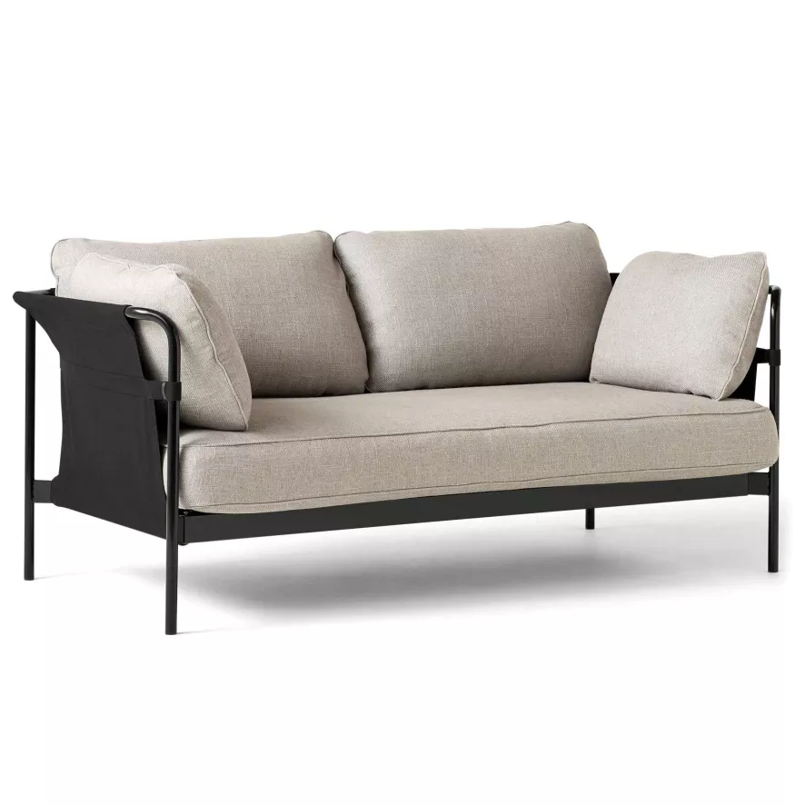 Hay Can Bank 2-zits Frame Zwart, Roden 04 1 Hay Can Bank 2-zits Frame Zwart, Roden 04