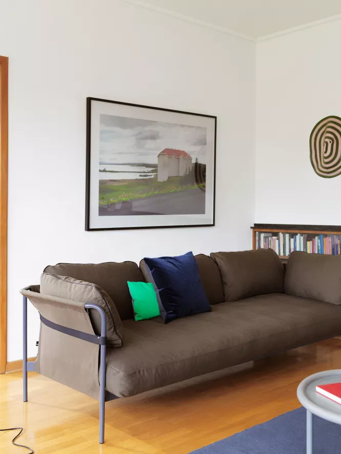 Hay Tweedekansje - Can Sofa 3-zits Gepoedercoat Staal, Canvas Zwart Surface 120 16 Hay Tweedekansje - Can Sofa 3-zits Gepoedercoat Staal, Canvas Zwart Surface 120 - Afbeelding 16