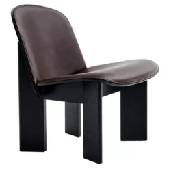 Hay Chisel Gestoffeerde Fauteuil Zwart Eiken, Sense Donker Bruin