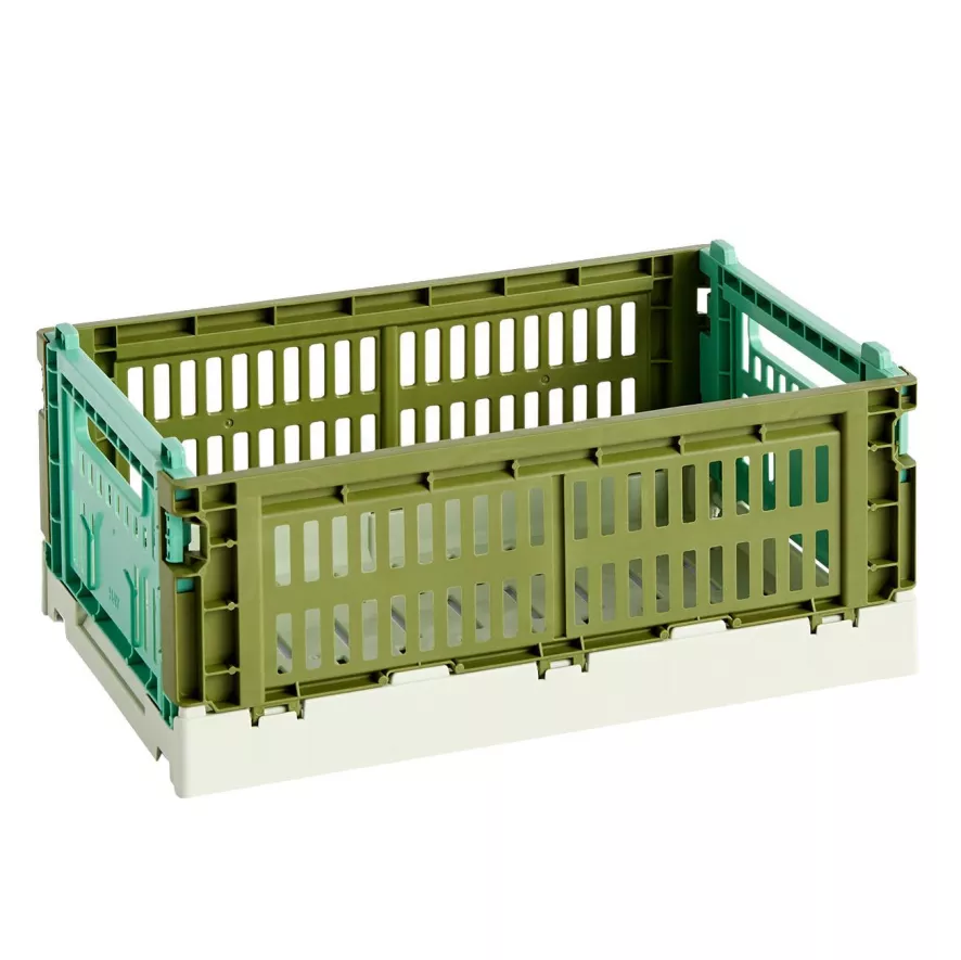 Hay Colour Crate Mix Opberger S Olive & Dark Mint 1 Hay Colour Crate Mix Opberger S Olive & Dark Mint