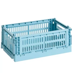 Hay Colour Crate Krat RE Opberger S Light Blue