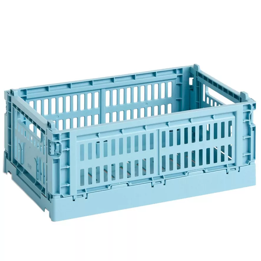Hay Colour Crate Krat RE Opberger S Light Blue 1 Hay Colour Crate Krat RE Opberger S Light Blue