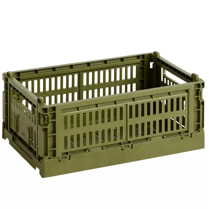 Hay Colour Crate Krat RE Opberger S Olive 1 Hay Colour Crate Krat RE Opberger S Olive