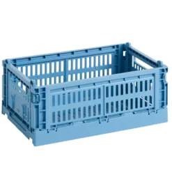 Hay Colour Crate Krat RE Opberger S Sky Blue