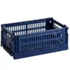 Hay Colour Crate Krat RE Opberger S Dark Blue