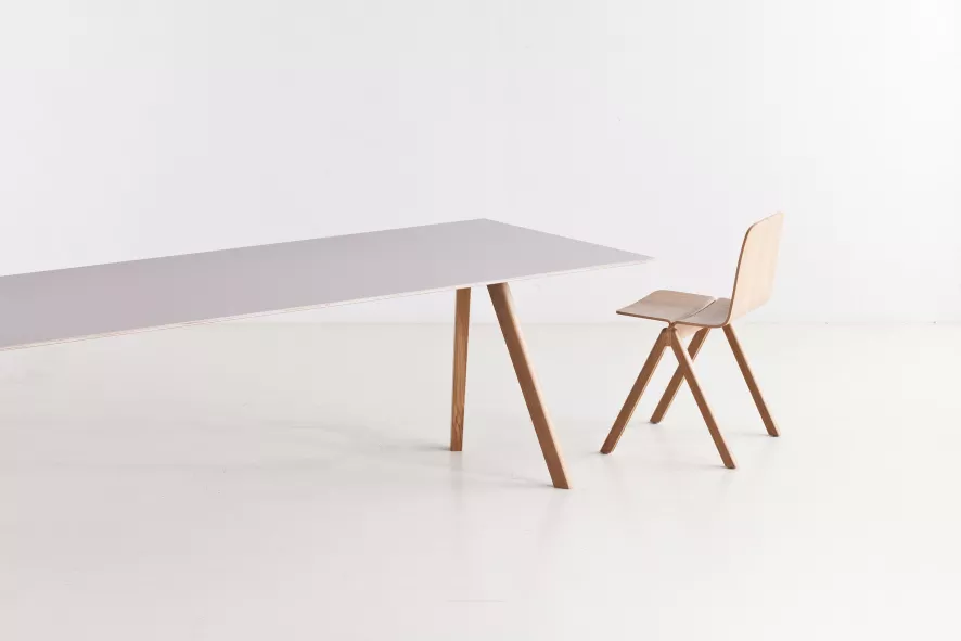 Hay Copenhague CPH30 Tafel 250x90, Gelakt Eiken, Off White Linoleum 6 Hay Copenhague CPH30 Tafel 250x90, Gelakt Eiken, Off White Linoleum - Afbeelding 6