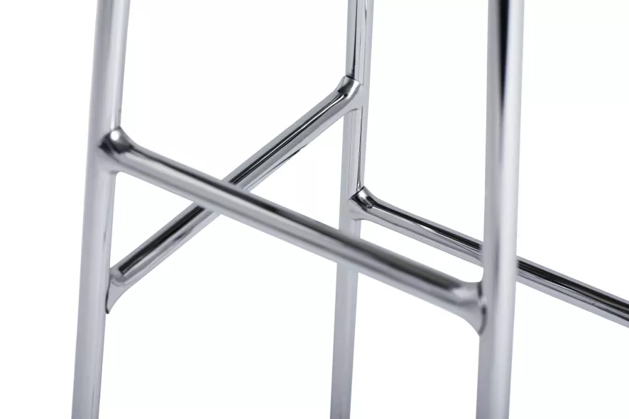 Hay Cornet Barkruk 75cm Soft Black, Onderstel Verchroomd 5 Hay Cornet Barkruk 75cm Soft Black, Onderstel Verchroomd - Afbeelding 5