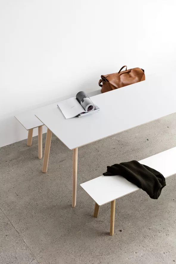 Hay CPH Deux 215 Eetbank 200 Met Onbewerkt Beuken Onderstel Steengrijs 7 Hay CPH Deux 215 Eetbank 200 Met Onbewerkt Beuken Onderstel Steengrijs - Afbeelding 7