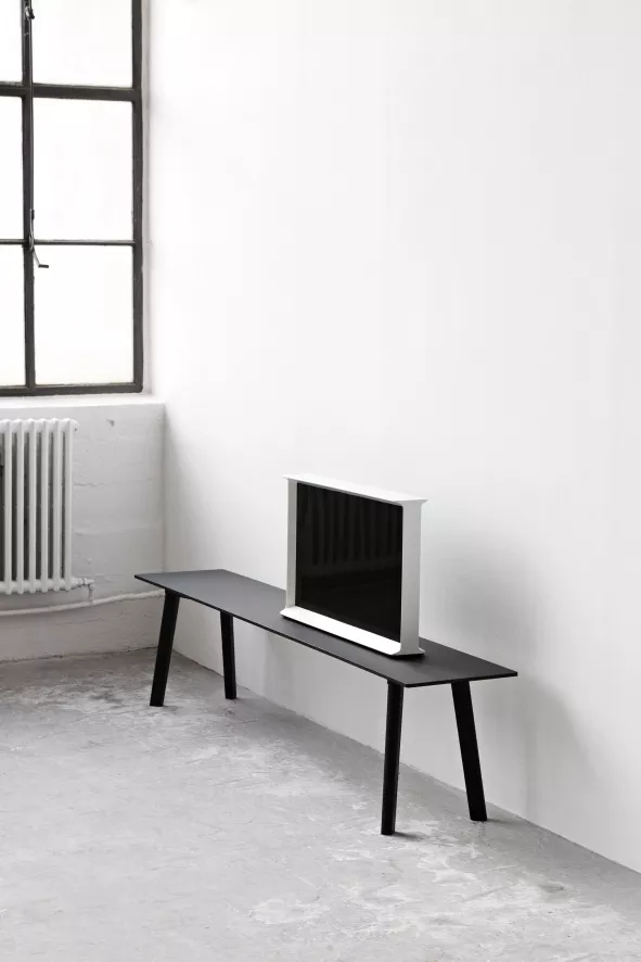 Hay CPH Deux 215 Eetbank 75 Met Gelakt Eiken Onderstel Inktzwart 2 Hay CPH Deux 215 Eetbank 75 Met Gelakt Eiken Onderstel Inktzwart - Afbeelding 2