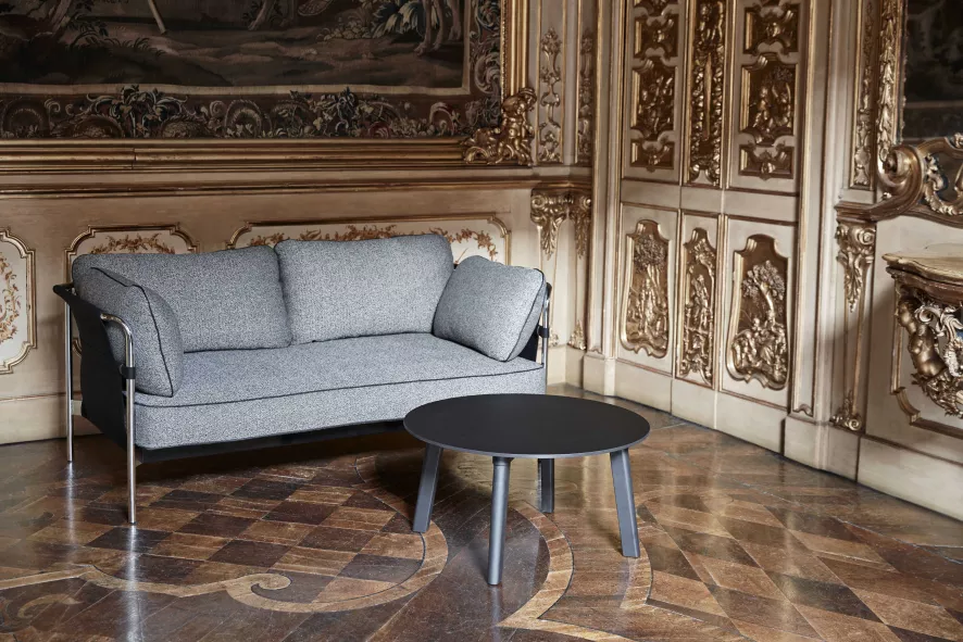 Hay Can Bank 2-zits Frame Zwart, Steelcut 655 17 Hay Can Bank 2-zits Frame Zwart, Steelcut 655 - Afbeelding 17