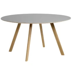 Hay Copenhague CPH25 Tafel 140, Gelakt Eiken, Off White Linoleum