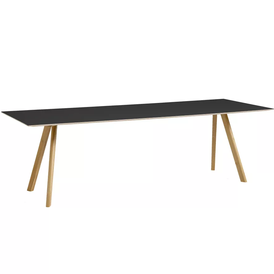 Hay Copenhague CPH30 Tafel 250x90, Gelakt Eiken, Off White Linoleum 3 Hay Copenhague CPH30 Tafel 250x90, Gelakt Eiken, Off White Linoleum - Afbeelding 3