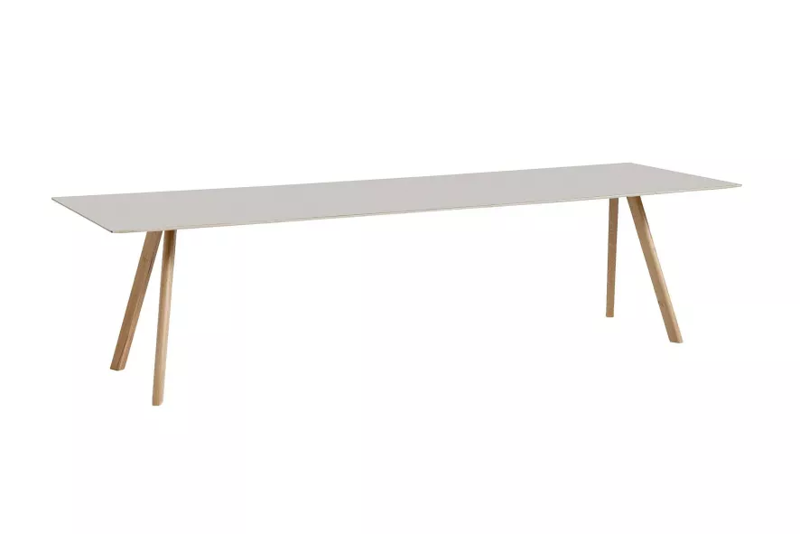 Hay Copenhague CPH30 Tafel 300x90, Gezeept Eiken, Off White Linoleum 1 Hay Copenhague CPH30 Tafel 300x90, Gezeept Eiken, Off White Linoleum