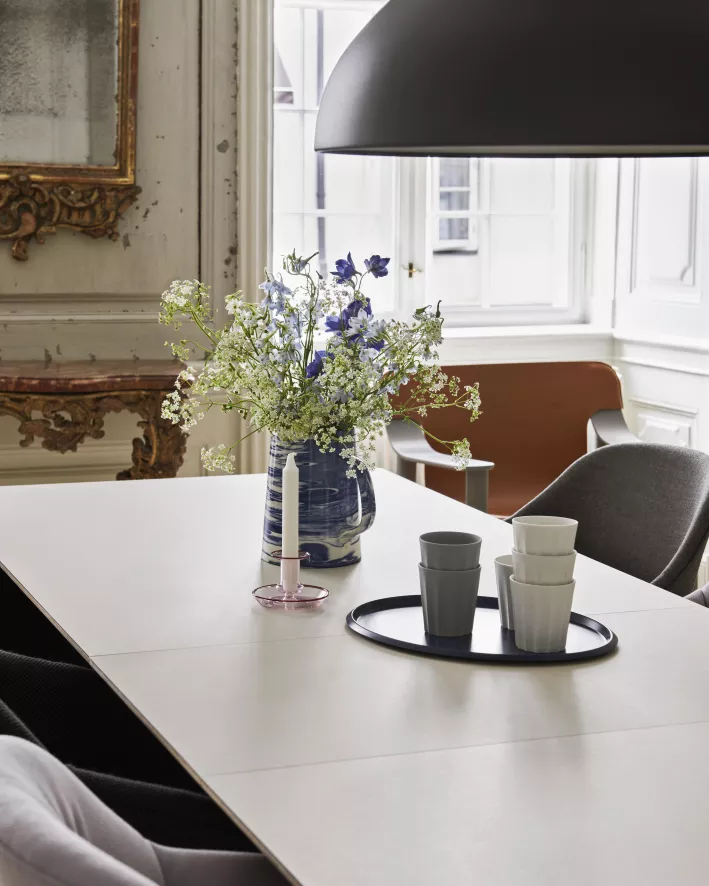 Hay Flare Kandelaar Small Stripe Light Blue With White 2 Hay Flare Kandelaar Small Stripe Light Blue With White - Afbeelding 2