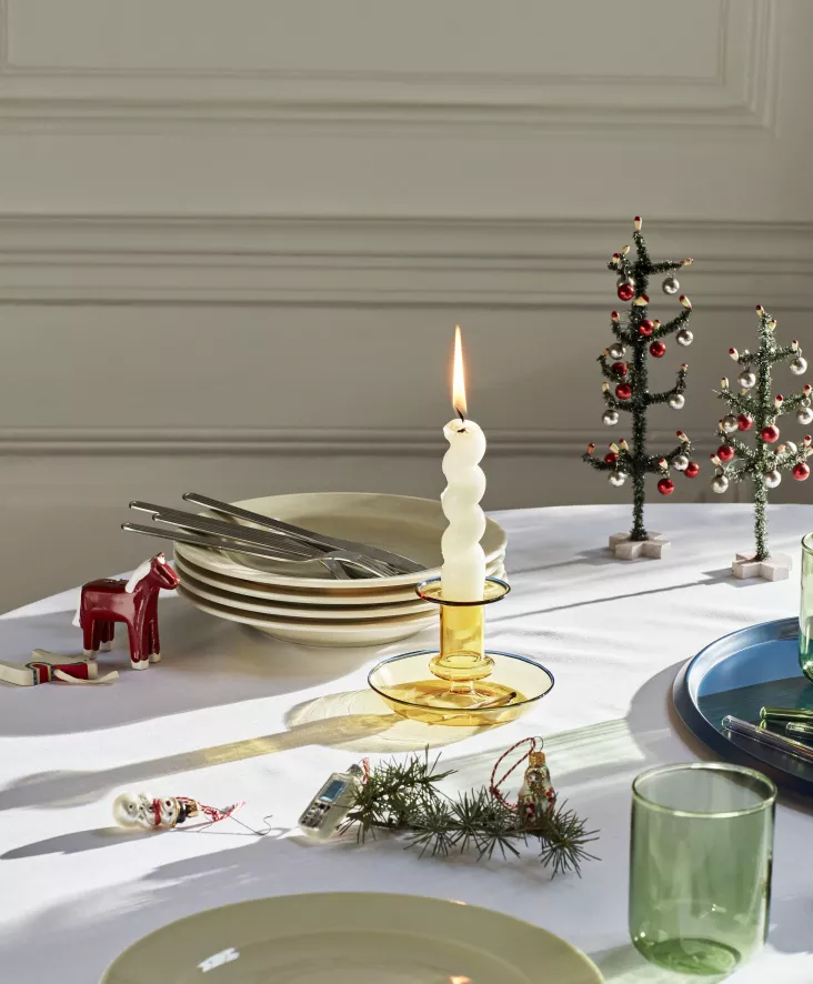 Hay Flare Kandelaar Small Stripe Pink With White 7 Hay Flare Kandelaar Small Stripe Pink With White - Afbeelding 7