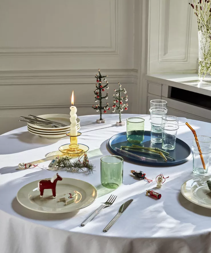 Hay Flare Kandelaar Small Stripe Pink With White 10 Hay Flare Kandelaar Small Stripe Pink With White - Afbeelding 10