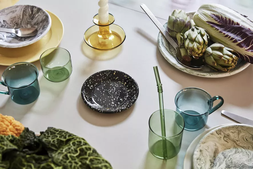 Hay Flare Kandelaar Small Stripe Light Blue With White 19 Hay Flare Kandelaar Small Stripe Light Blue With White - Afbeelding 19