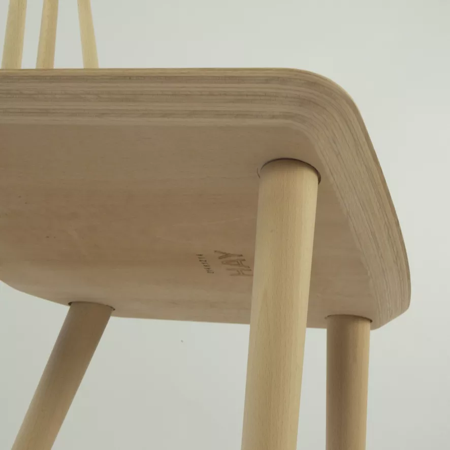 Hay J77 Stoel Gelakt Beuken, Slate Blue 5 Hay J77 Stoel Gelakt Beuken, Slate Blue - Afbeelding 5