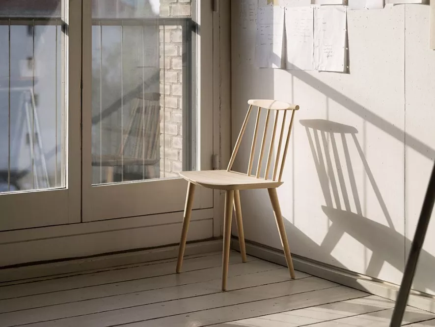 Hay J77 Stoel Gelakt Beuken, Slate Blue 12 Hay J77 Stoel Gelakt Beuken, Slate Blue - Afbeelding 12