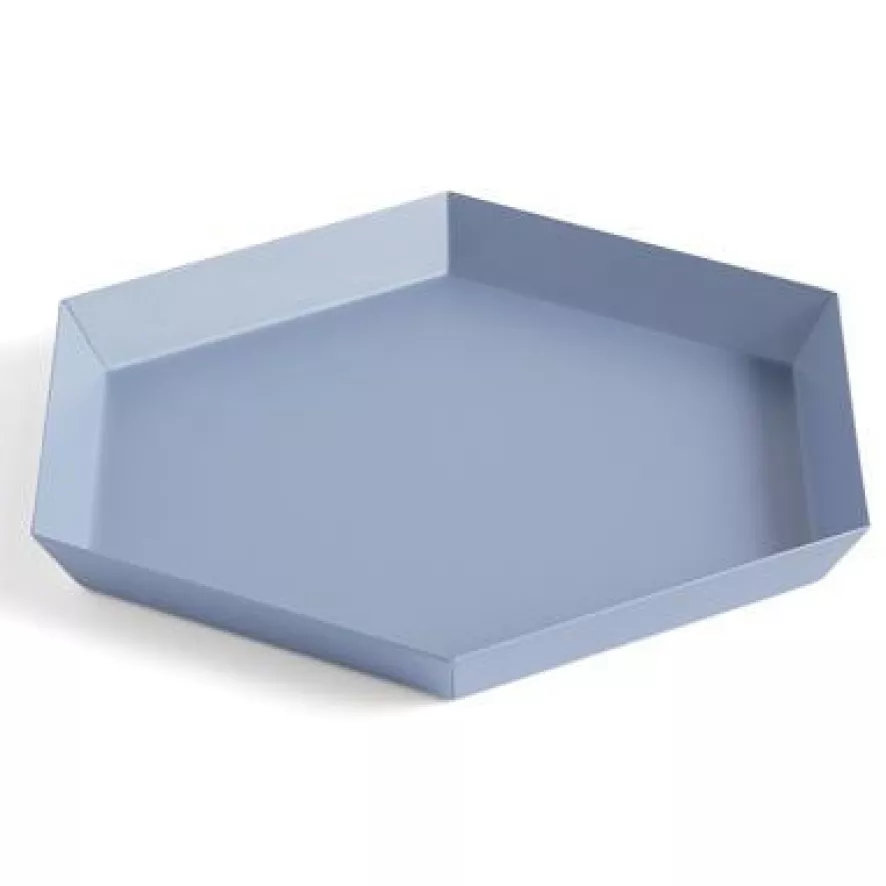 Hay Kaleido Dienblad Small Dusty Blue 1 Hay Kaleido Dienblad Small Dusty Blue