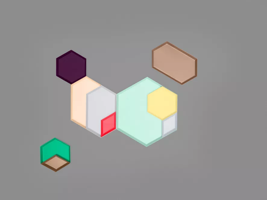 Hay Kaleido Dienblad X-small Dusty Blue 9 Hay Kaleido Dienblad X-small Dusty Blue - Afbeelding 9