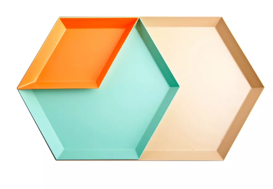 Hay Kaleido Dienblad X-small Butterscotch 2 Hay Kaleido Dienblad X-small Butterscotch - Afbeelding 2