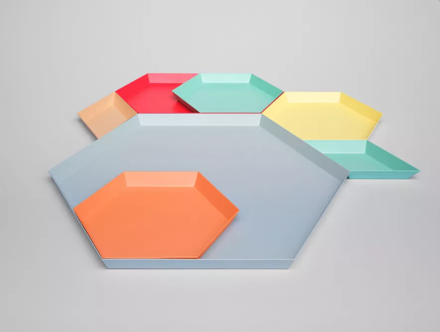 Hay Kaleido Dienblad X-small Yellow 8 Hay Kaleido Dienblad X-small Yellow - Afbeelding 8