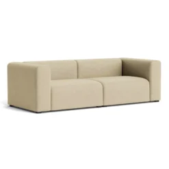 Hay Mags Bank 2,5 Zits Combinatie 1 Linen Grid Dark Beige