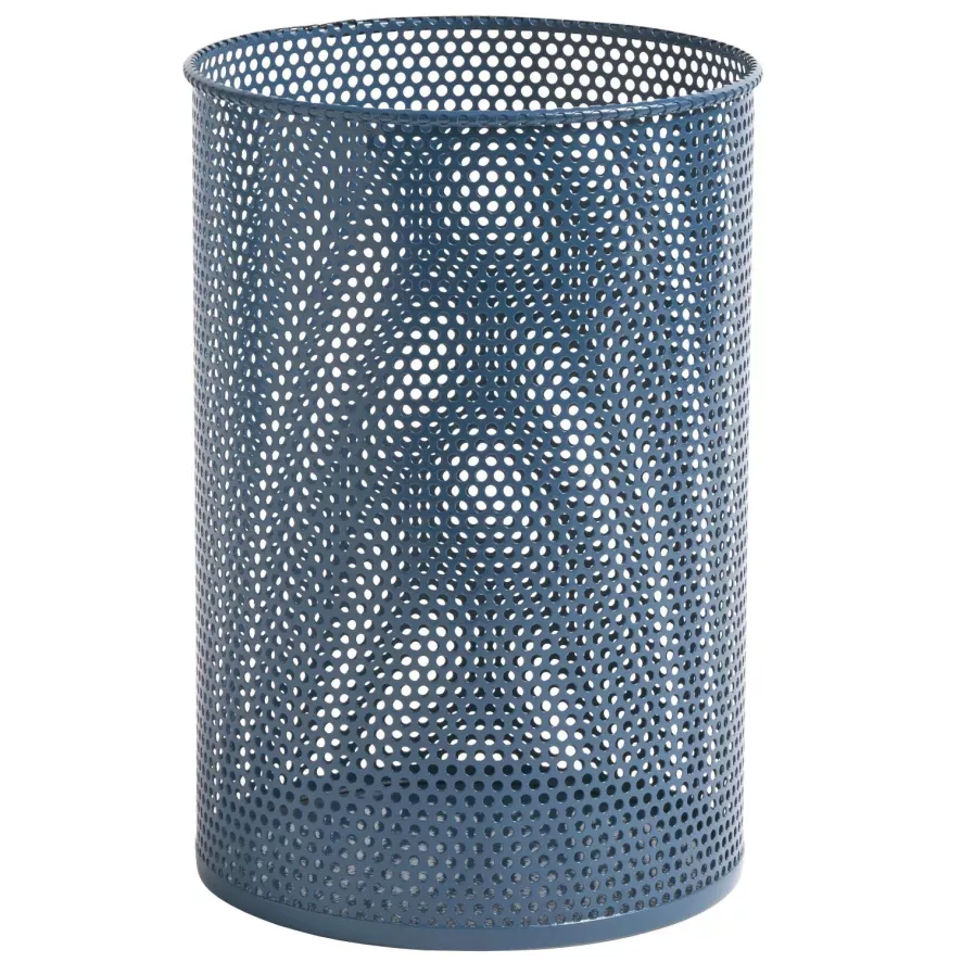 Hay Perforated Bin Prullenbak M Petrol Blauw 1 Hay Perforated Bin Prullenbak M Petrol Blauw