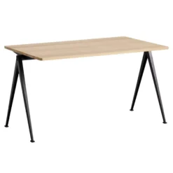 Hay Pyramid 01 Bureau 140x75 Mat Gelakt,zwart Onderstel